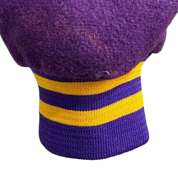Los Angeles Lakers Jeff Hamilton 90s Wool Varsity Jacket 3XL Black/Gold/Purple - Picture 12 of 12